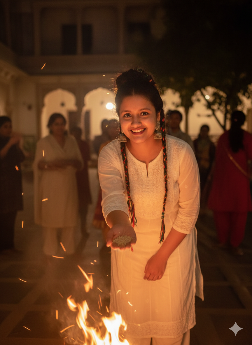 punjabi suit looks prompt for lohri 2026 by ai tool google geminiे